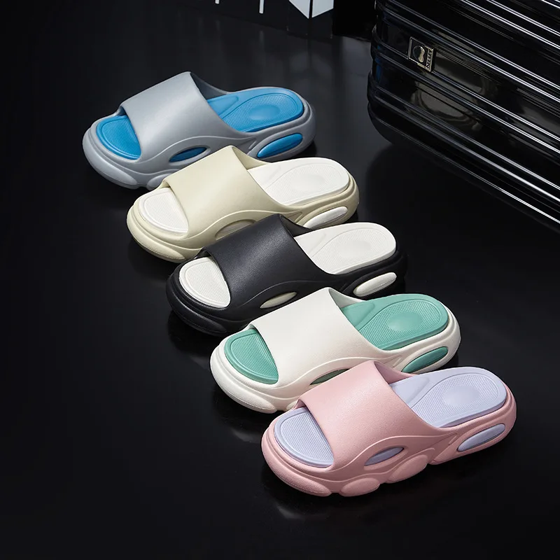 

ycfootwear Home slippers Women's summer home couples indoor bathroom anti-slip wear-resistant soft bottoming men's slippers