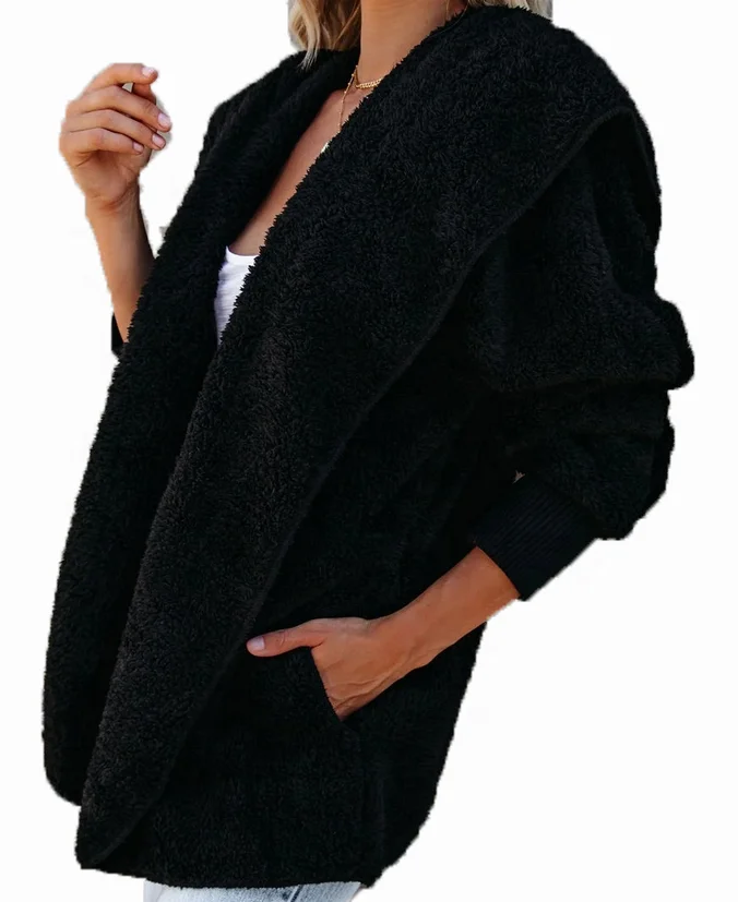 

Hot sale autumn winter leopard printed long sleeve women sherpa coats, As picture