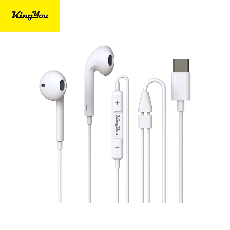 

Hot Sale Earphone For Phone High Quality Sound Earphones With Microphone Wired headset 3.5mm audio earbuds For iPhone Samsung LG, White