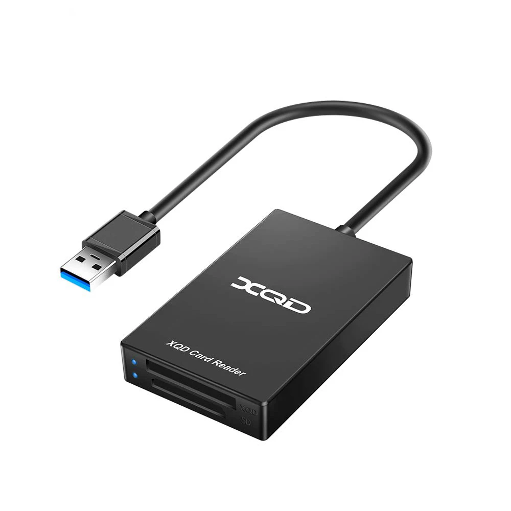 

All In 1 Simultaneously Read USB 3.0 Fast 5Gbps Dual Slot Memory Card Reader For XQD S-D