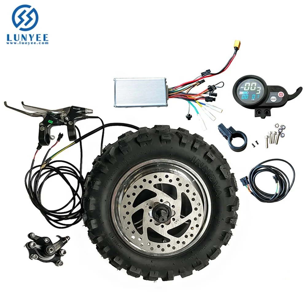

11 inch 48V 1000W 1500W wheel high speed motor kit LY electric gearless motor 60km / h electric kit Fat Off road Rough Tire