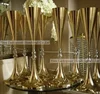 2019 Best selling 70cm tall wedding gold candelabra centerpiece on sale