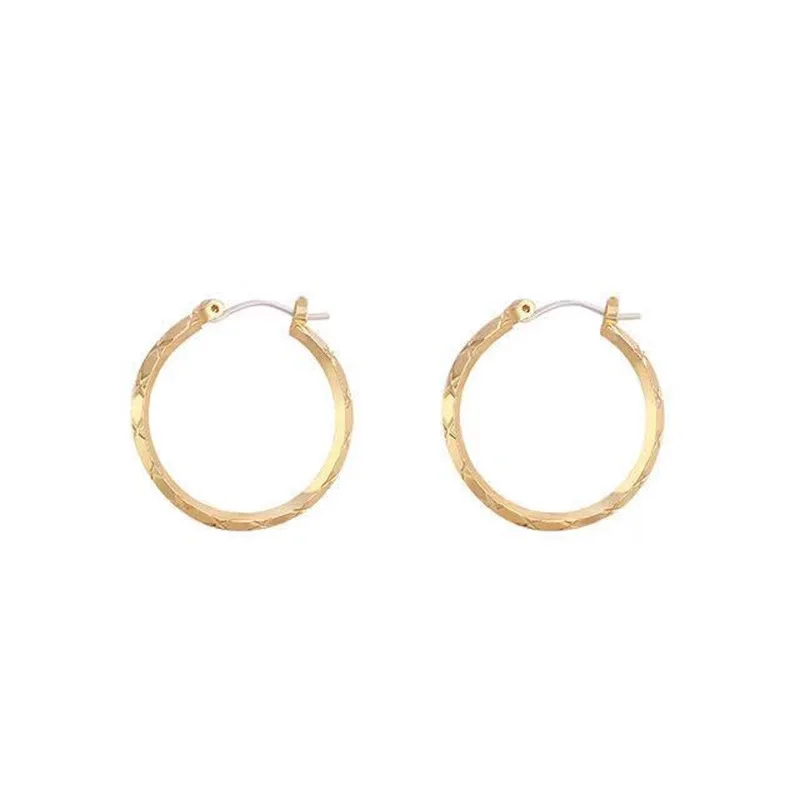 

2021 Latest Fashion Design Gold Plated hoop Earings roundWomen Earings