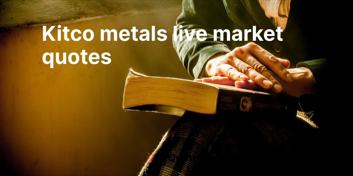kitco metals live market quotes