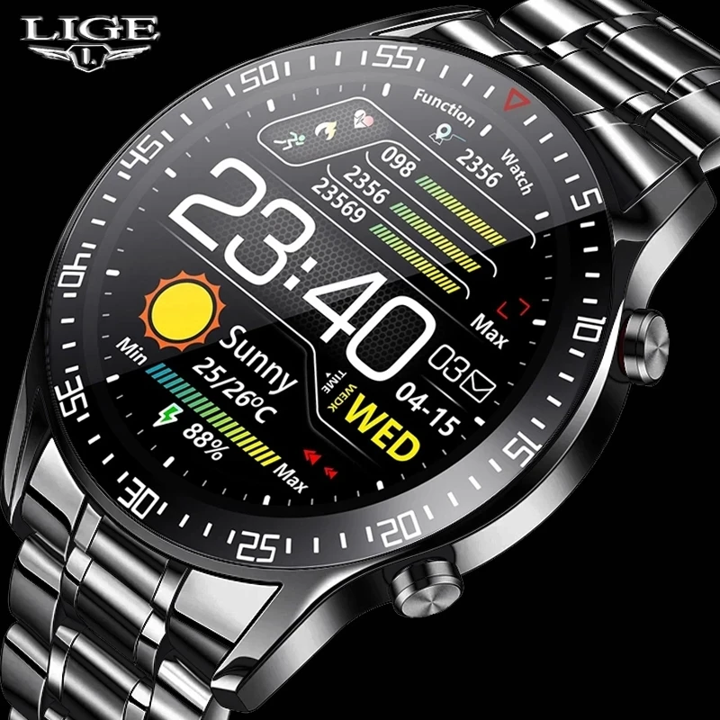 

Factory Supply lige hot sale watch smart watch men smart watch, 6 colors