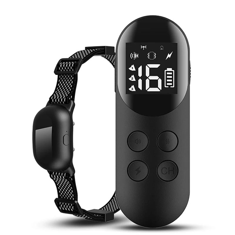 

Rechargeable Dog Shock Collar Puppy Bark Control Equipment Potty Good Dog Barking Training Collar With Remote Waterproof