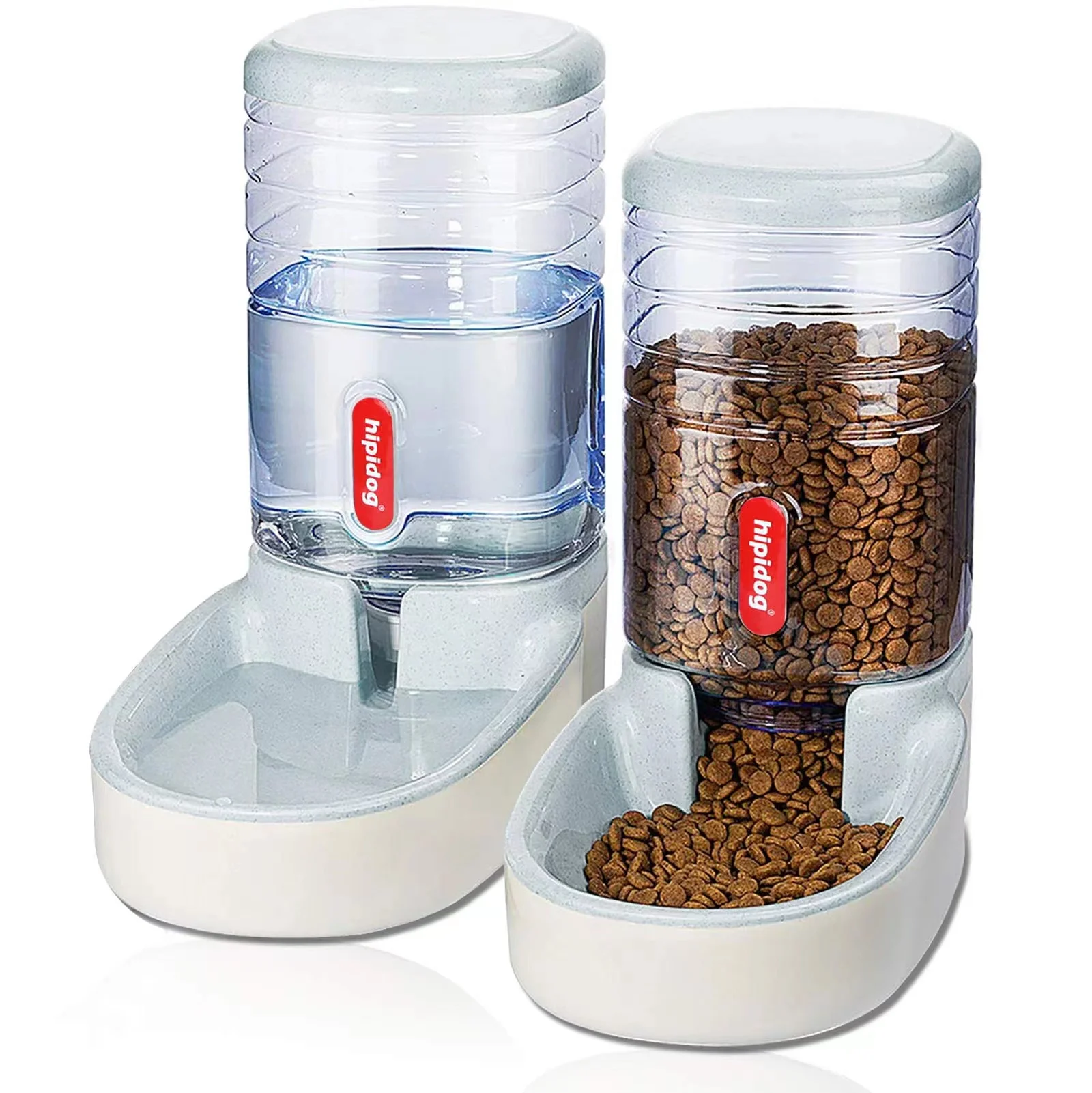 

Pets Automatic Food Feeder and Waterer Set 3.8L Travel Supply Feeder and Water Dispenser for Dogs