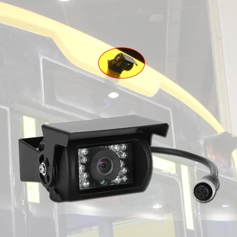 

Heavy Duty Bus CMOS Camera 4 Pin Wide View Angle Night Vision Car Backup Camara Reverse Camera for truck bus van