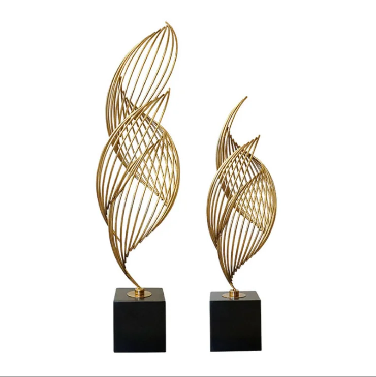 

Handmade Wholesale Metal Abstract Home Decoration Accessories, Gold