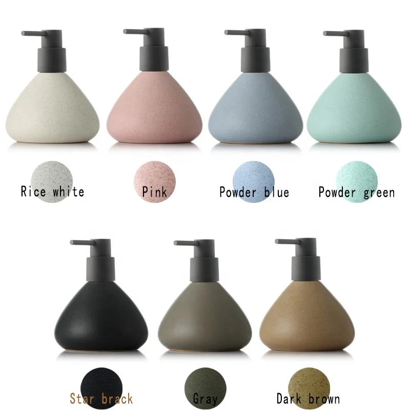 
Simple fashion lotion bottle ceramic emulsion dispenser 