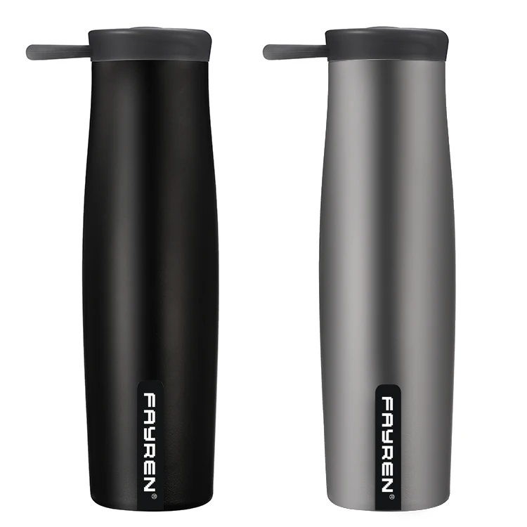 

FAYREN 500ML water bottles vacuum insulated custom water bottles with rubber handle lid, Customized color