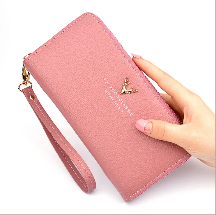 

New lady bag purse bag zipper large capacity Mobile phone Handbag