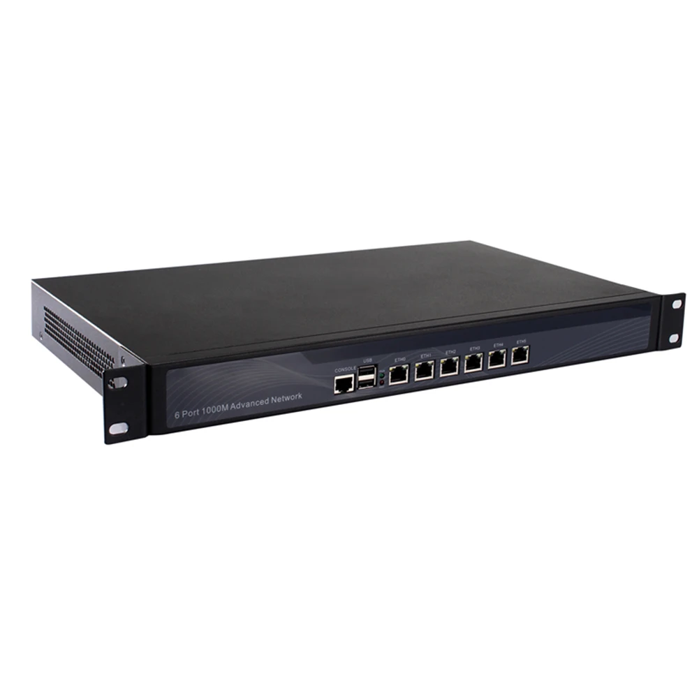 

1U Rackmount I7 8550U Network Server with 6 Intel Lan PC Firewall Router PfSense AES-NI Openwrt