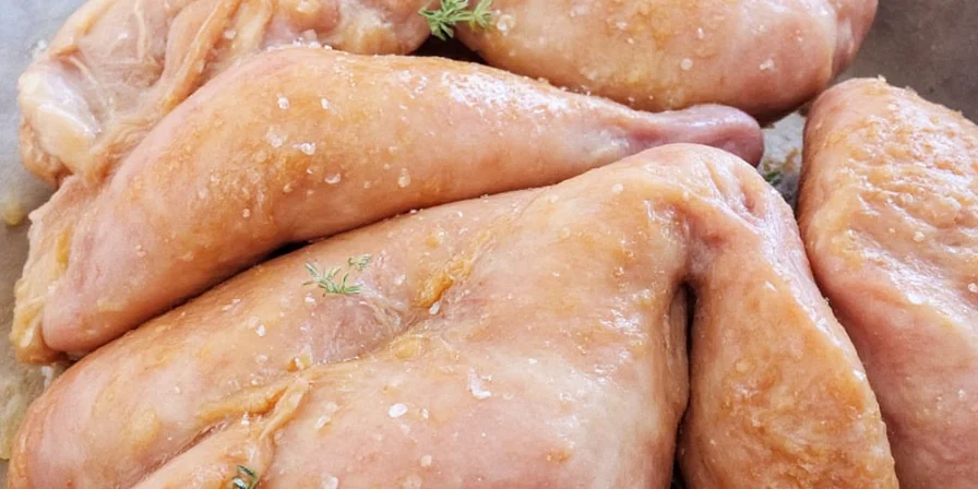 Beautifully plated brined chicken platter