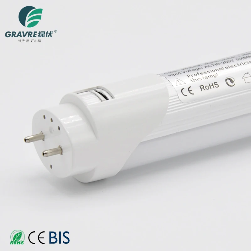 CE RoHS high lumen 24w install wall t8 led hanging tube fluorescent light