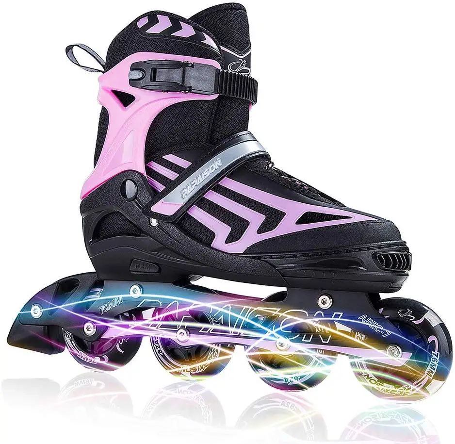 

Hot Sale Popular 4*76mm wheels Boys Girls adjustable size Skate Shoes Inline Roller Skates PP shell
