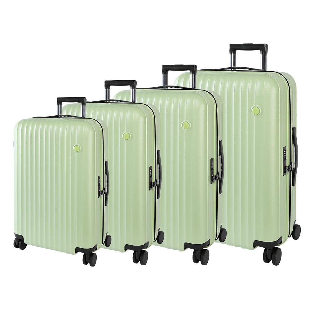 

Custom quad koffers Japanese style six colors outdoor silent wheel suitecase travel carry on luggage 4pce sets, Various