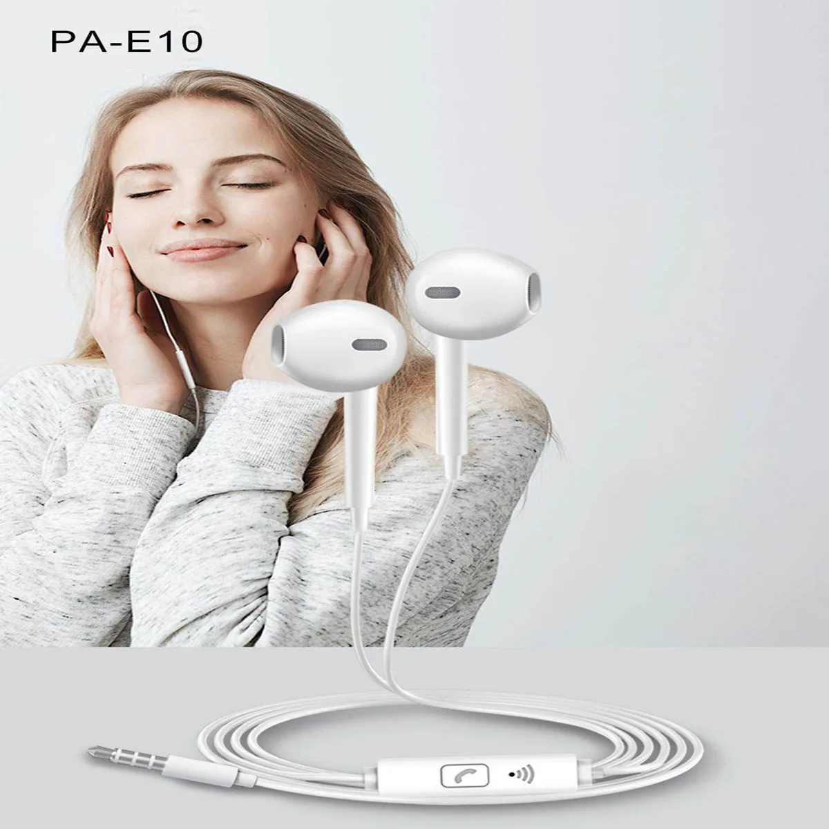 

PA E10 Huawei Honor AM115 Headset with 3.5mm in Ear Earbuds Earphone Speaker Wired Controller for Huawei P10 P9 P8 Mate9 Honor 8