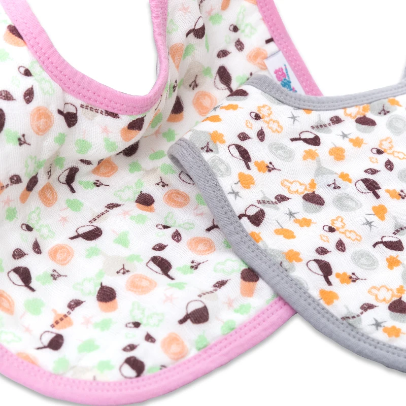 
High Quality Organic Cotton Baby Drool Bibs Waterproof Easily Clean Comfortable Soft Baby Bibs 