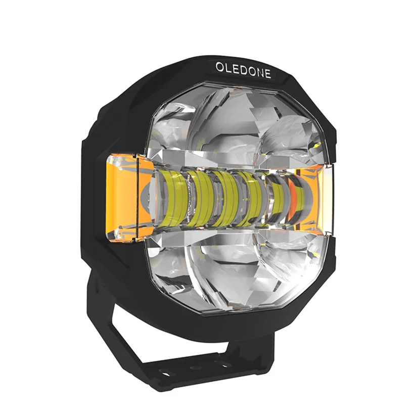 Oledone New Sidershooter Rally LED Driving Light IP68 Waterproof 100W Round Worklight8000 lumen LED Offroad Driving Light