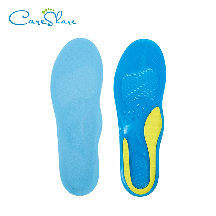 

Plantar Fasciitis Shoe Silicone Gel Insoles Sport Insole, As picture