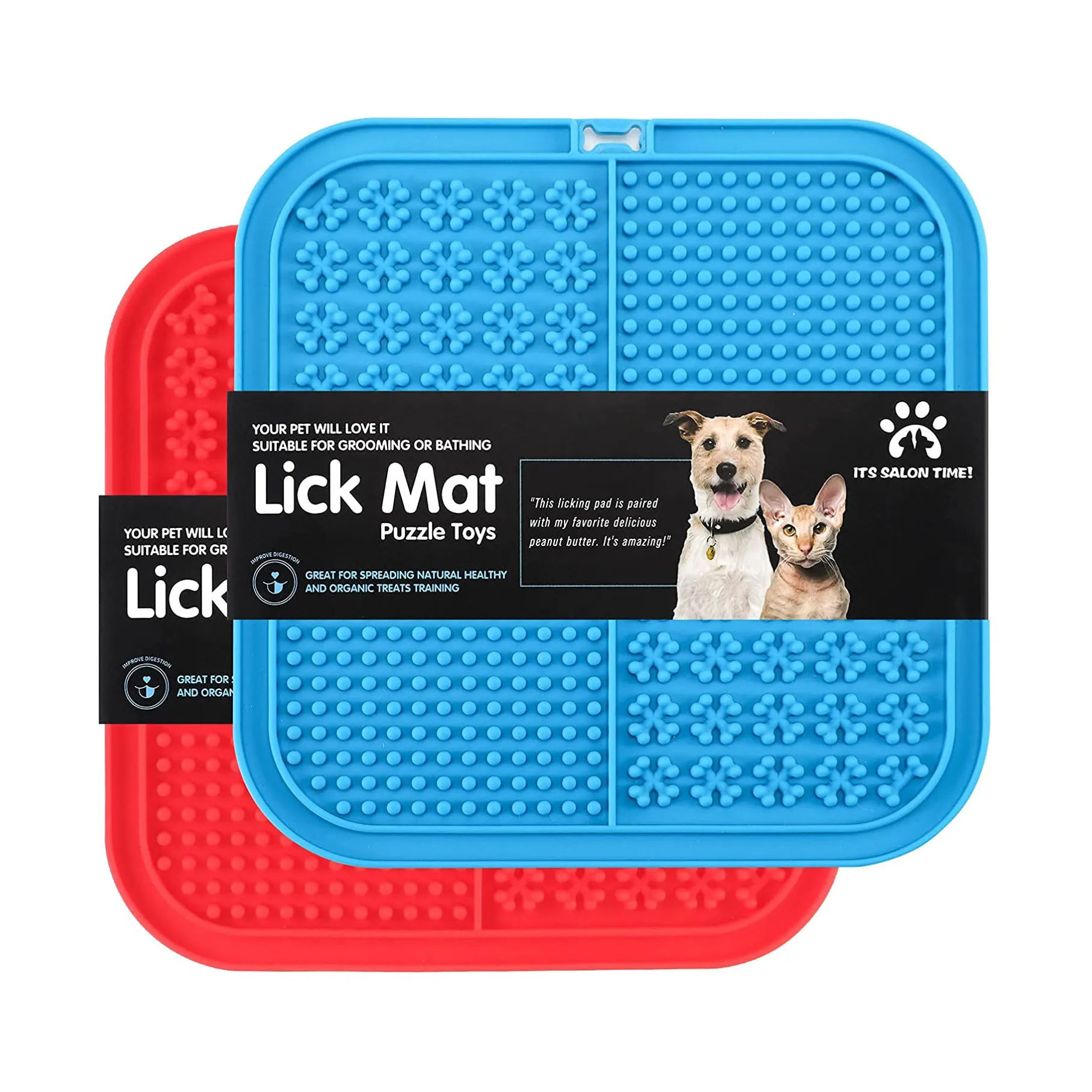 

Funny Silicone Dog lick Mat Slow Cat Feeder Bowl Large Dog Food Plates Lick Pad Distraction Grooming Mat
