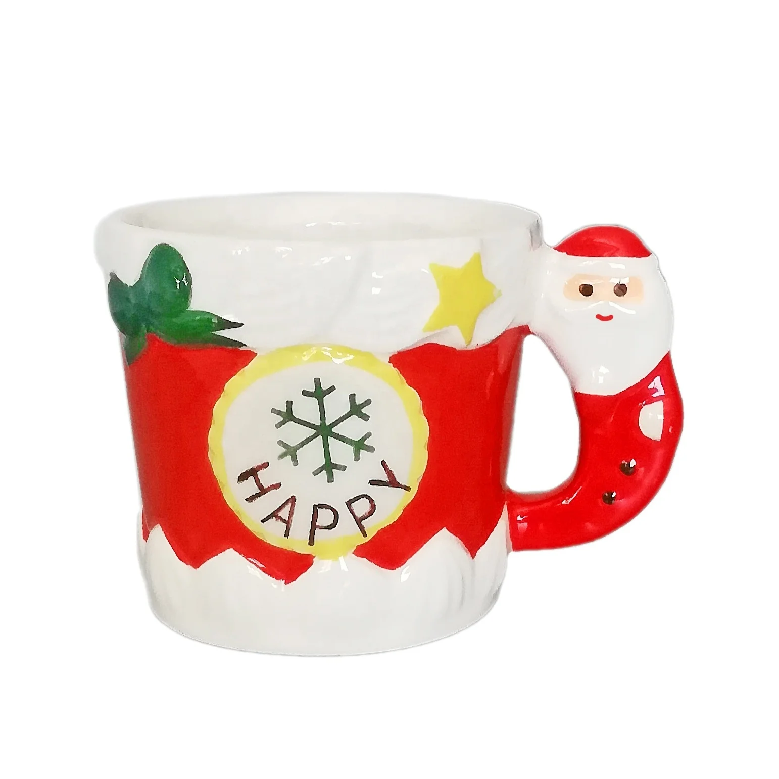 

Custom design factory hot sell 170ml ceramic coffee latte espresso mug cup for Christmas promotion, As detailed page