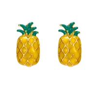 

E-212 Xuping wholesale fashion handmade bohemian earrings, gold cute boho jewelry, pineapple stud earrings for women