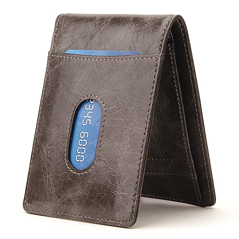 

RFID wallet with cash pocket style USA market slim wallet
