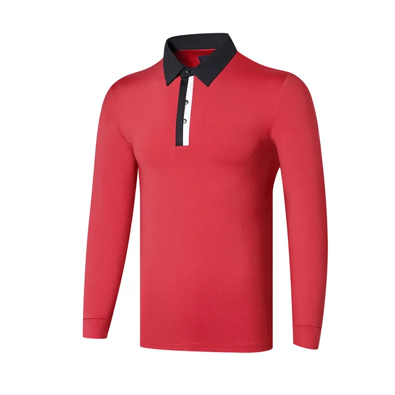 

Golf loose top long sleeved clothes sports men quick drying fitness training suit