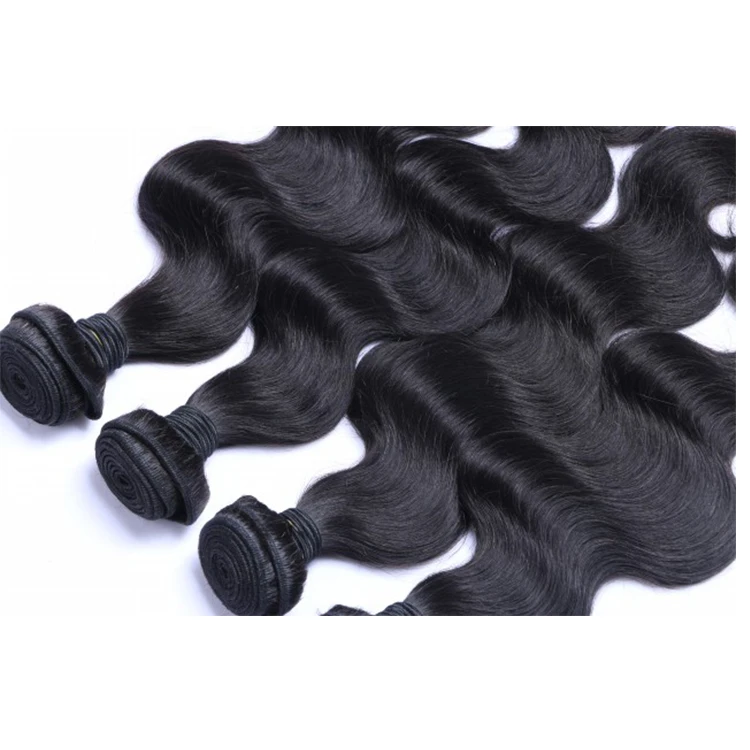 

Natural Black Cuticle Aligned Unprocessed Virgin Peruvian Human Hair Bundles, Natural color, can be dyed or bleached