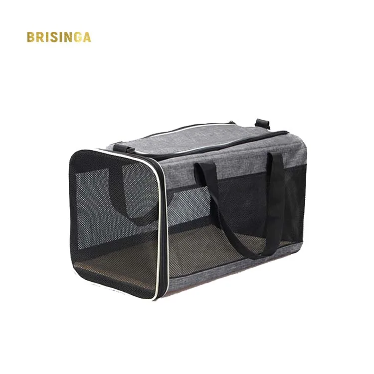 

Zipper Lock Collapsible Cat Carrier Puppy Kittens Bag with Shoulder Strap