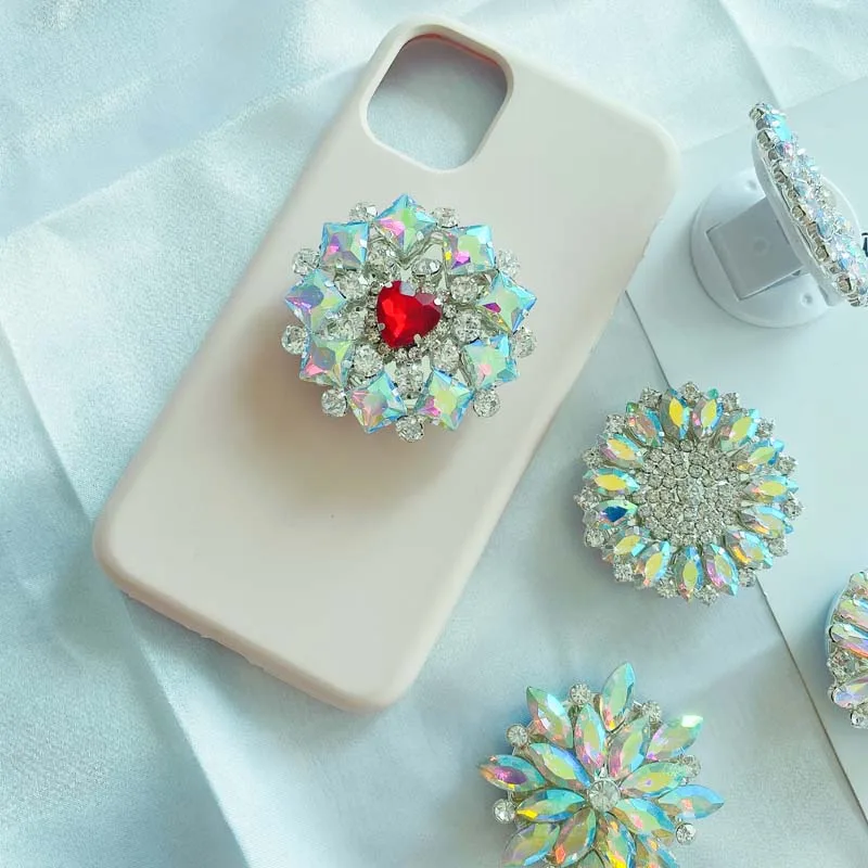 

best selling beautiful mobile phone accessories with diamond stone expanding phone socket phone