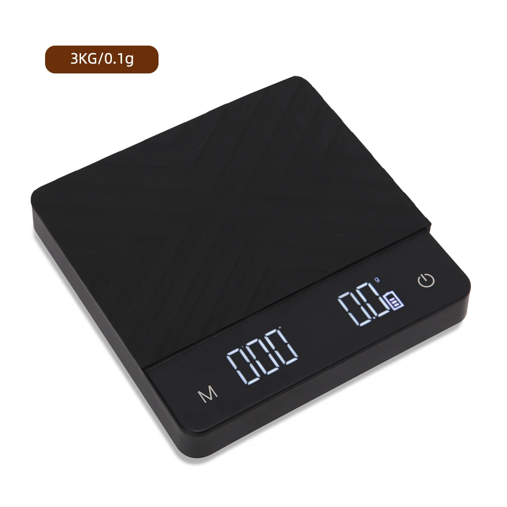 

New arrival 2kg /3kg /5kg Digital Coffee Scale Integrated Touch Srcreen Timer Kitchen Scale Type-C Charging Waterproof Food sc