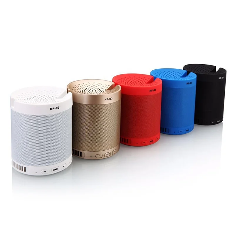 

HF-Q3 Wireless Speaker with Mobile Phone Holder Bluetooths Loudspeaker Outdoor Theatre Speaker Robot 1200mAh Battery
