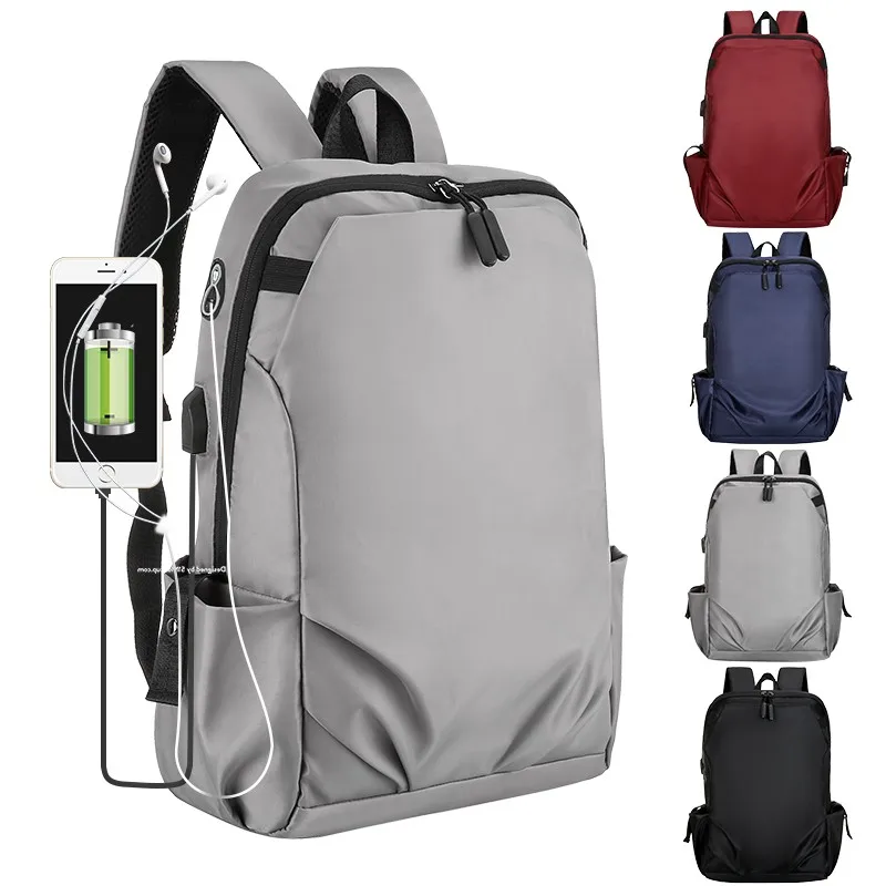 

MARKSMAN Durable Business Travel School Laptop Backpacks with USB Charging Port College Computer Bag, 4 colors