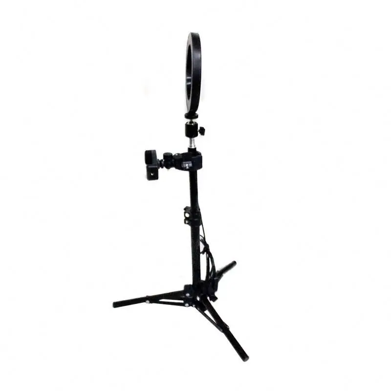 

Photography tripod light stand for photo studio REKha universal portable aluminum projector tripod stand with tray, Black