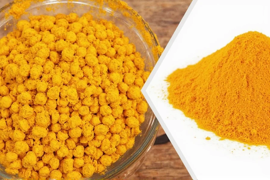Turmeric root and powder showing safe consumption amounts