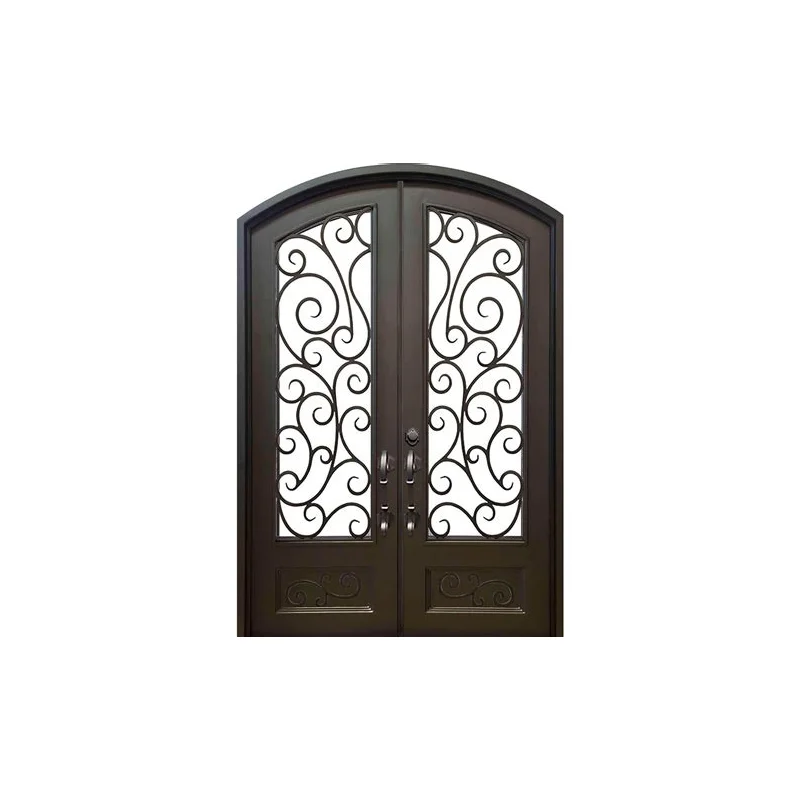 

Custom Size Outdoor Decoration Classic Garden Cast Iron Gate Flower Design Ornament, Black
