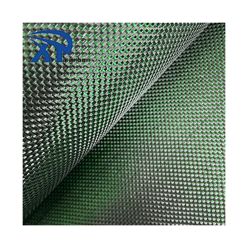 3k Silver Green  Twill High Performance Best Quality Matte Carbon Fiber Tube square