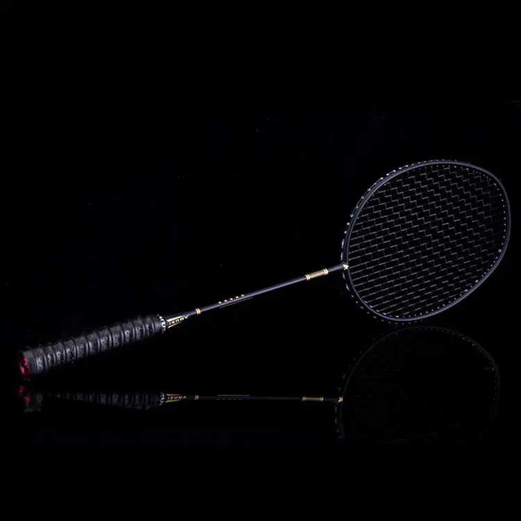 
hot sales professional full carbon badminton racket 4u 