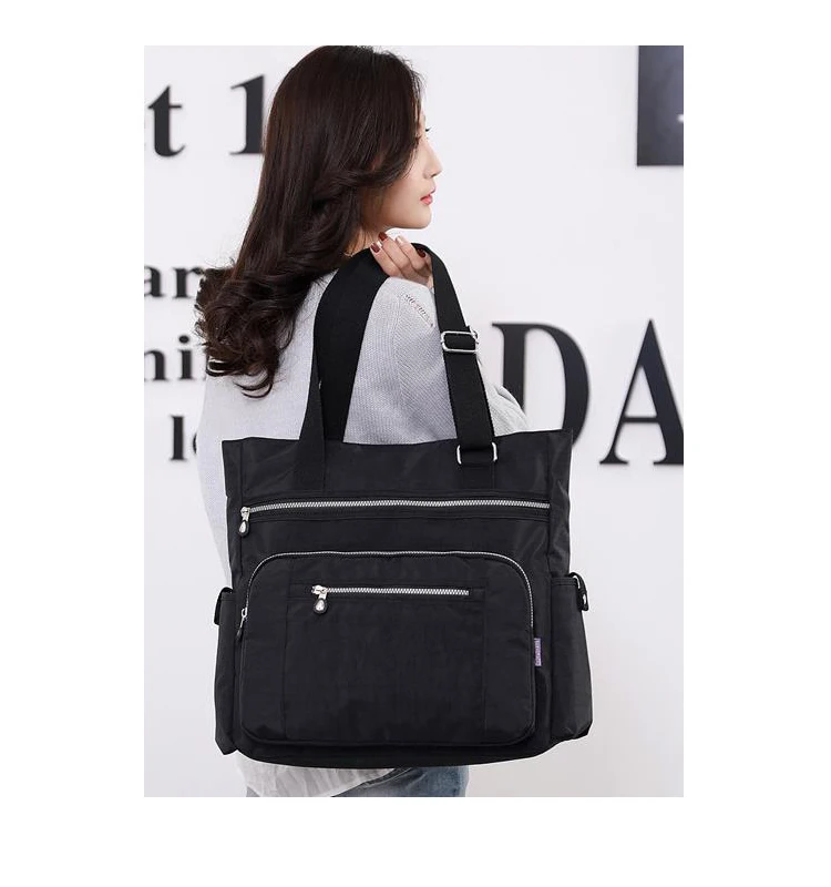 

Wholesale Fashion leisure lady's tote bag new shoulder nylon outdoor travel bag