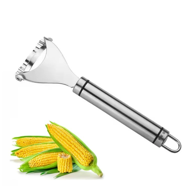 

Stainless Steel Corn Cob Peeler Stripper Tool for Kitchen Corn Cutter Manual Corn Threshing for Removing Kernels