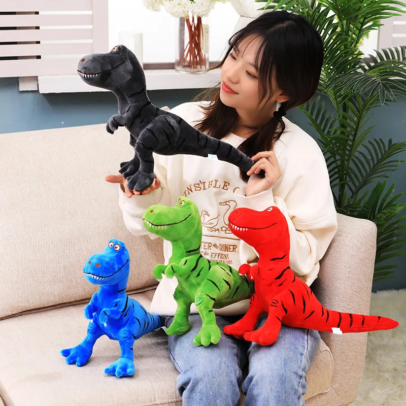 

Amazonhot sale Green Soft Dinosaur Toy Simulation Tyrannosaurus Rex Plush Doll Cute Dinosaur Toy Plush Pillow