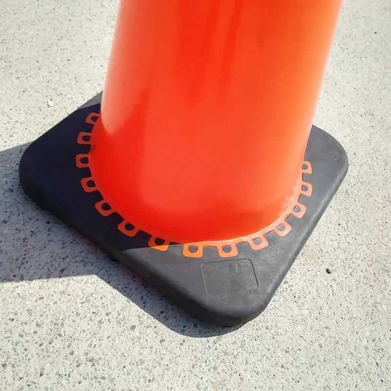 Safety Cones, 18 in/45 cm Height, 5 PCS PVC Orange Traffic Cone with  Reflective Collar