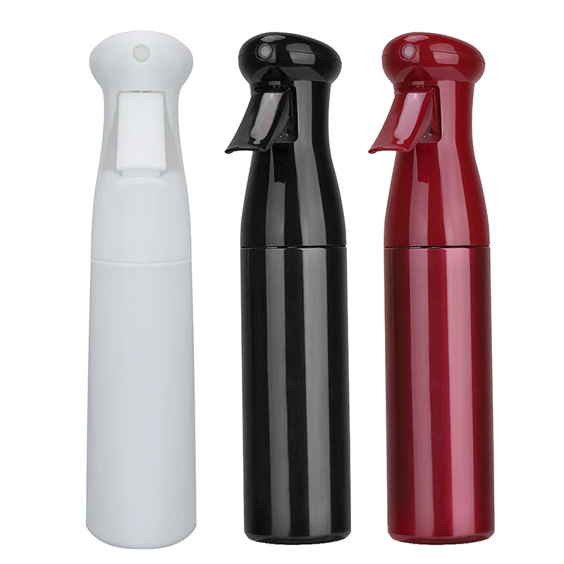 

Wangda hairdressing 300ml salon special spray bottle can be refilled spray plastic continuous spray 3 colors in stock, Red,black,white