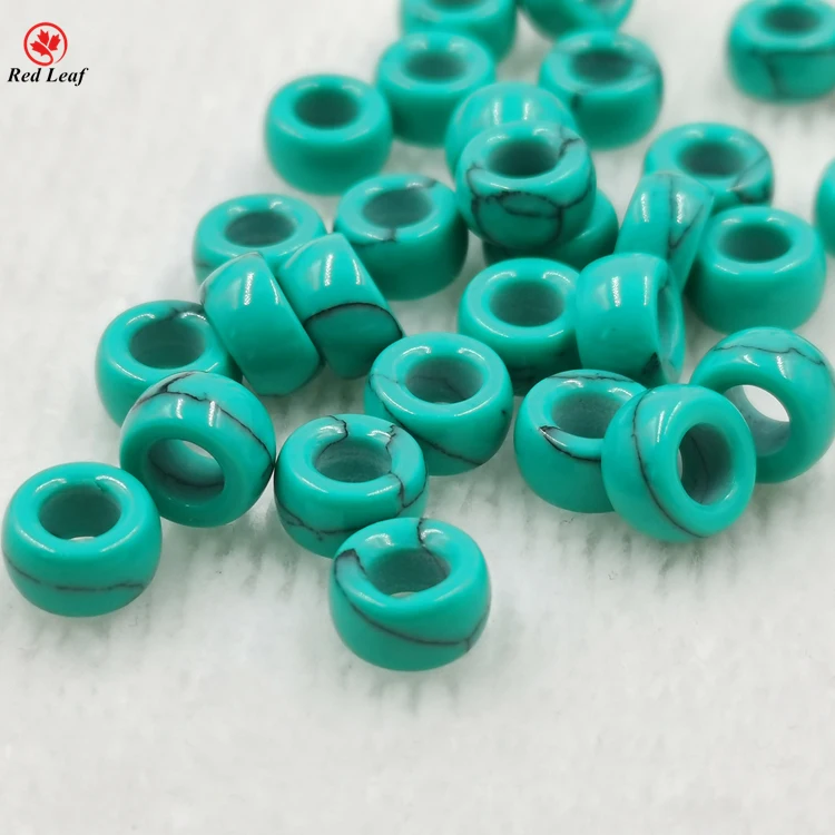 

Hot sale Cheap Prices Big Hole Beads Precious stone Loose Gemstone Turquoise Stones