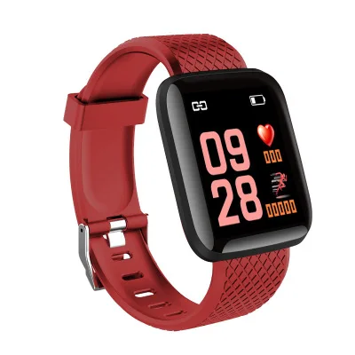 

New Electronic Product 116Plus OEM Android Smart Watch 2020 Popular Mens Women Sports Bracelets Wrist Watch Fitness Smart Band, Black / blue / red / purple / green