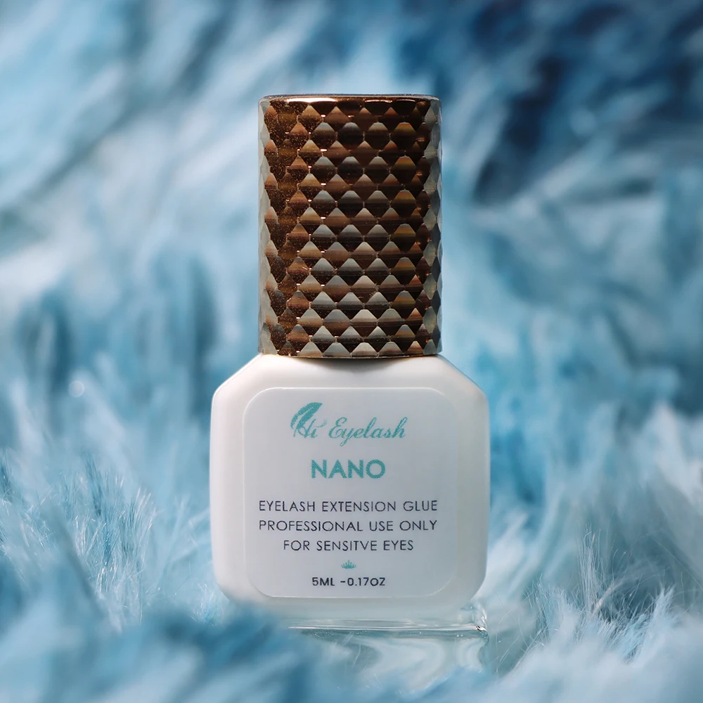 

Nano Adhesive 2 Seconds Fast Drying 8 Weeks Long Lasting Latex Free No Tears Eyelash Extension Glue