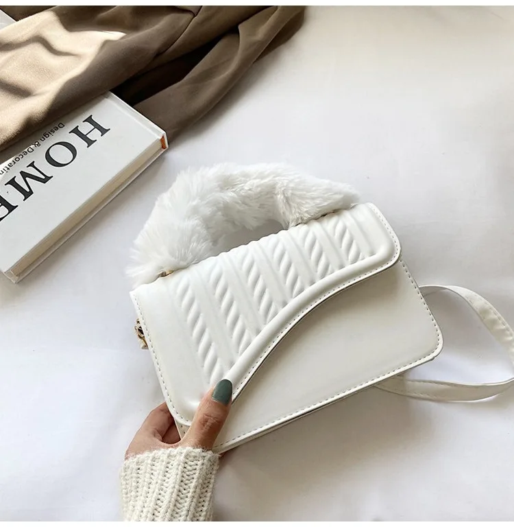 

Lovely Trendy Vintage furry Shape Handbag Girls Shoulder Crossbody Bag women handbags ladies hand bags